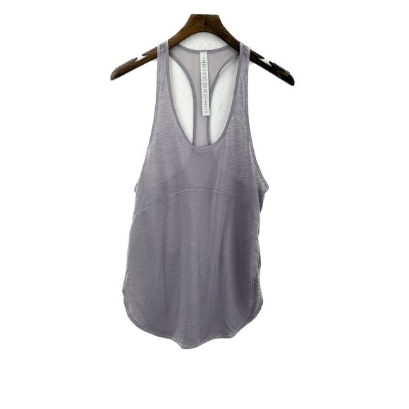 Lululemon Running Gray Top Size 2 - Picture 1 of 4